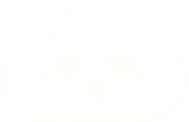 Obraz premium Cloud Chalk Drawing