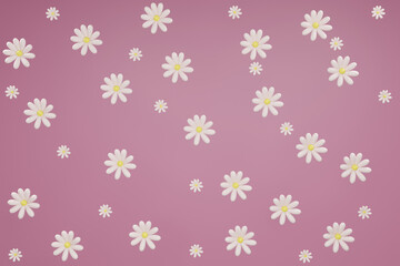 daisy, Flower, pepper, 3D, illustration, cartoon