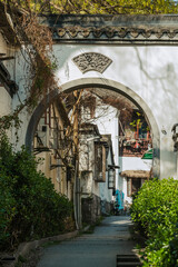 Fototapeta premium old alley in the town