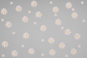 daisy, Flower, pepper, 3D