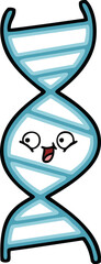 cute cartoon DNA strand