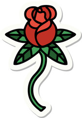 tattoo style sticker of a flower