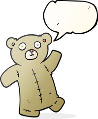 speech bubble cartoon teddy bear