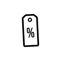 discount label line icon, png 
