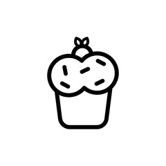 cupcake line icon png