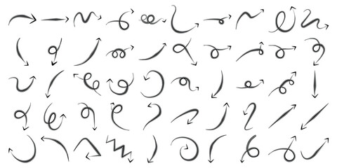 Hand Drawn Arrow Design 50 Set