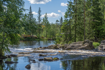 Republic of Karelia, Tohmajoki mountain river