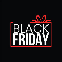 black Friday sale banner with white brush stroke abstract