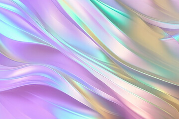 Obraz premium Shiny hologram backdrop Generative AI