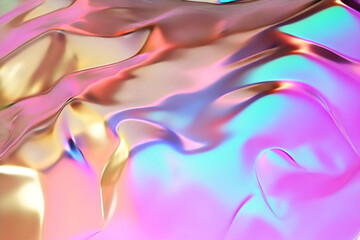 Obraz na płótnie Canvas Shiny hologram backdrop Generative AI