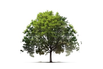 Fototapeta na wymiar Tree isolated on white background (AI generated)