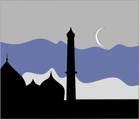 illustration of the month of fasting full of blessings