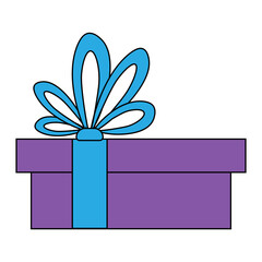 Simple illustration of Christmas gift box for Christmas holiday