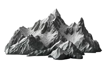 Papier Peint photo Montagnes mountain ,Generative AI.