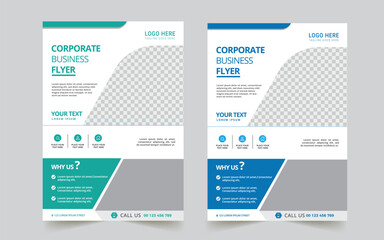  corporate abstract  digital marketing shape trendy flyer magazine leaflet design with creative abstract geometric shape template design
