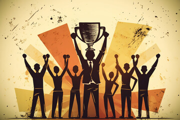 Corporate Team Diversity Victory