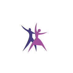 international dance day icon, simple icon dance with elegance concept