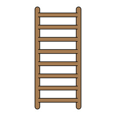 Simple illustration of ladder Concept of work tools