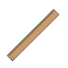 Simple illustration of ruler tool icon Concept of work tools