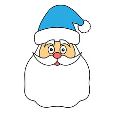 Simple illustration of Santa Claus Christmas hat icon