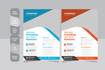  corporate abstract  digital marketing shape trendy flyer magazine leaflet design with creative abstract geometric shape template design
