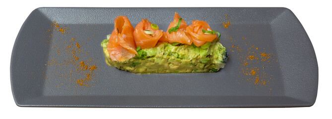 Tartare d'avocat saumon fum&eacute;