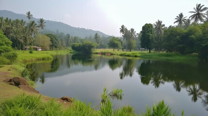 Lake view in kerala