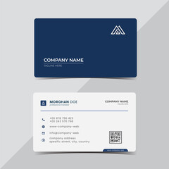 blue business card design