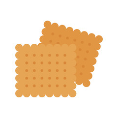 Biscuit, cookie icon. Crispy cookie isolated on white background.