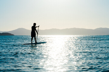 stand up on the sunset