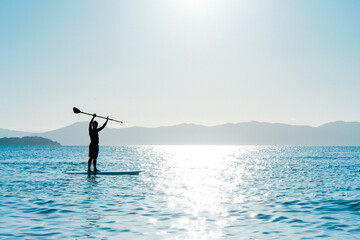 stand up on the sunset