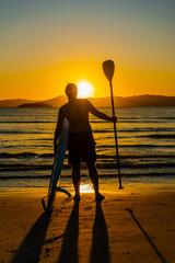 stand up on the sunset