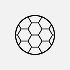 Fototapeta premium Soccer Ball Icon. Football Element Vector, Sign and Symbol for Design, Presentation, Website or Apps Elements. 