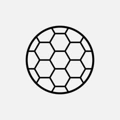 Fototapeta premium Soccer Ball Icon. Football Element Vector, Sign and Symbol for Design, Presentation, Website or Apps Elements. 