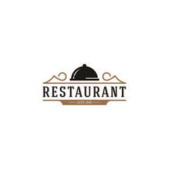 Fototapeta na wymiar restaurant logo template in white background