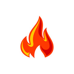 Fire flame for logo, hot blazing symbol, brand sign for your business