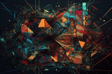 Abstract - geometry - artwork - 01, Generative AI