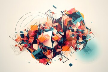 Abstract - geometry - artwork - 04, Generative AI