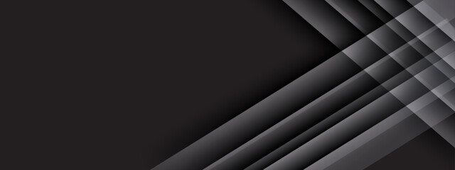Abstract modern black banner design with corporate concept