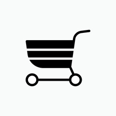 Trolley Icon - Vector, Shopping Sign and Symbol for Design, Presentation, Website or Apps Elements. 