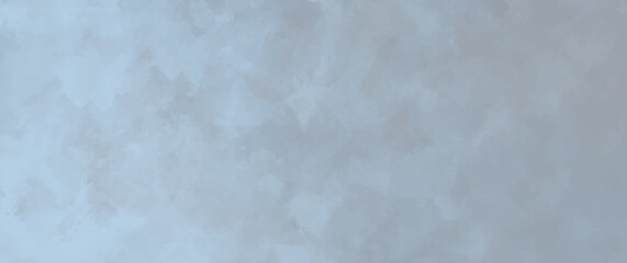 Grey blue vector watercolor art background with sky and clouds. Hand drawn vector texture. Heaven. Watercolour abstract template for flyers, cards, poster, banner, cover or design interior.	