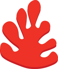 Hand drawn abstract 3D icons. Drawing design ornaments. hand made flowers, shapes, arrows