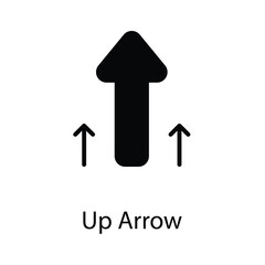 Up arrow icon design stock illustration