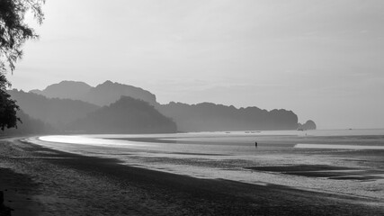 Plage coucher de soleil