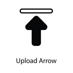 Upload arrow icon design stock illustration
