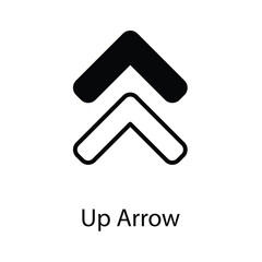 Up arrow icon design stock illustration