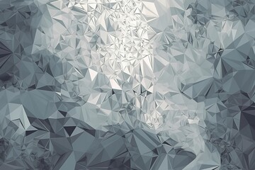 Gray Color Abstract trianglify Generative Art background illustration, Generative AI