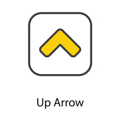 Up arrow icon design stock illustration