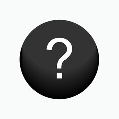 Question Mark Icon. Asking  Symbol - Vector.   