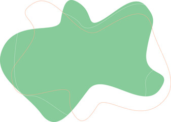Abstract blob shapes with line , vector design